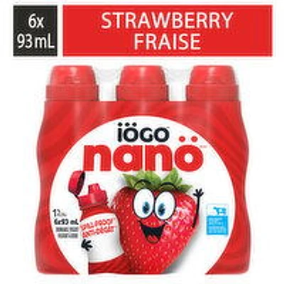 IOGO - Drinkable Strawberry Yogurt 1%, 6 Each
