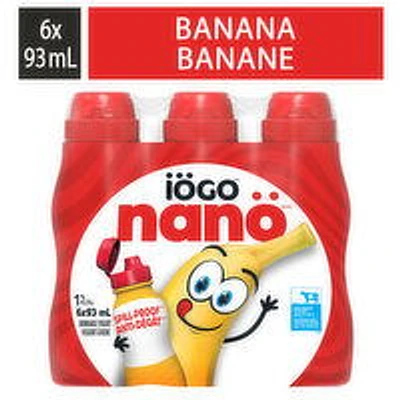 IOGO - Drinkable Banana Yogurt 1%, 6 Each