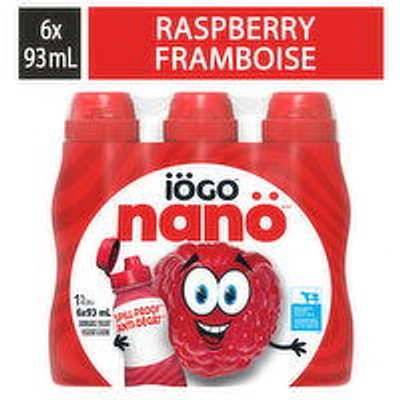 IOGO - Drinkable Raspberry Yogurt 1%, 6 Each