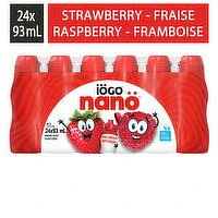IOGO - Drinkable Raspberry and Strawberry Yogurt 1%, 24 Each