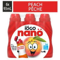 IOGO - Drinkable Peach Yogurt 1%, 6 Each