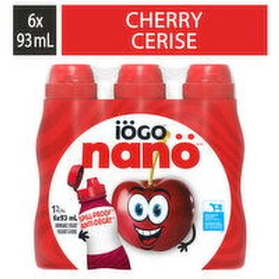 IOGO - Drinkable Cherry Yogurt 1%, 6 Each