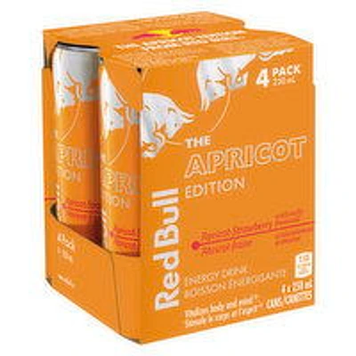 Red Bull - Apricot Edition 4 Pack, 250 Millilitre