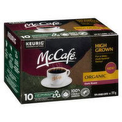 McCafe - Organic Dark Roast Coffee K Cups, 10 Each