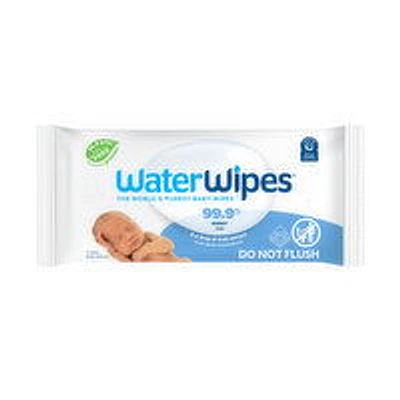 WaterWipes - Original 99.9% Water Based Sensitive Baby Wipes, 60 Each