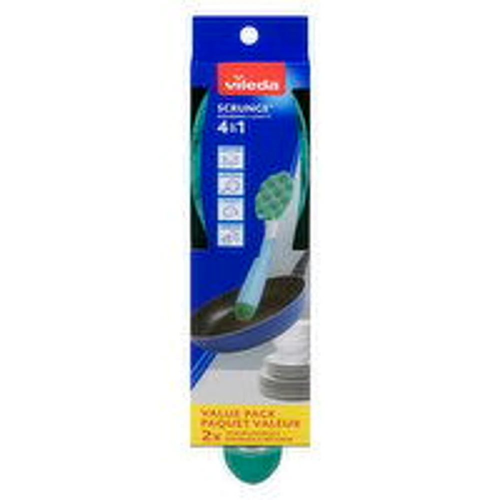 Vileda - Scrunge Dishwand 4 in 1, 1 Each