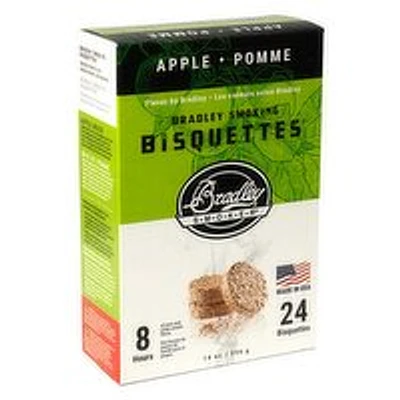 Bradley - Smoking Bisquettes, Apple Flavour, 24 Each