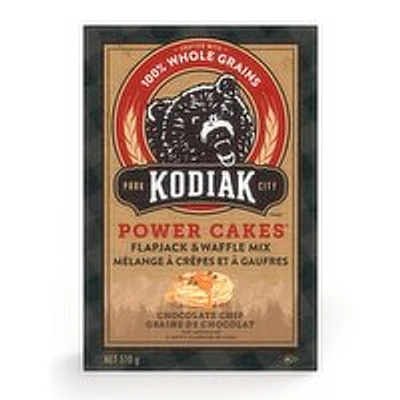 KODIAK CAKES - Power Cakes, Chocolate Chip Flapjacks & Waffle Mix, 510 Gram