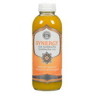 GT's - Synergy Raw Kombucha Mystic Mango, 480 Millilitre