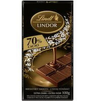 Lindt - Lindor 70% Cacao, 100 Gram