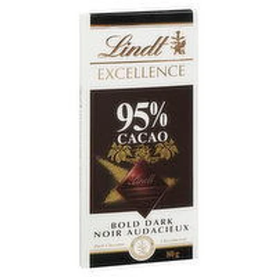 Lindt - Excellence Bar 95% Cacao, 80 Gram