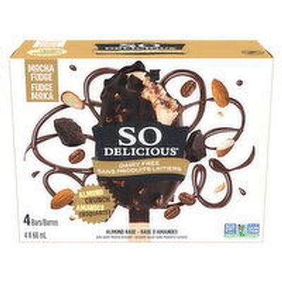 So Delicious - Minis Non Dairy Mocha Almond Fudge Frozen Bars, 4 Each