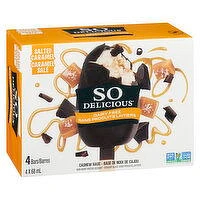 So Delicious - Non-Dairy Frozen Dessert - Salted Caramel Bars, 4 Each