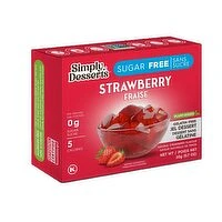 Simply Delish - Plant-Based Strawberry Jel Dessert, Sugar Free, 20 Gram