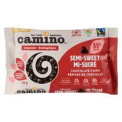 Camino - Organic Chocolate Chips, Semi Sweet, 225 Gram