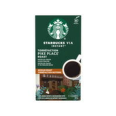 Starbucks - VIA Instant Coffee, Pike Place Roast, 8 Each