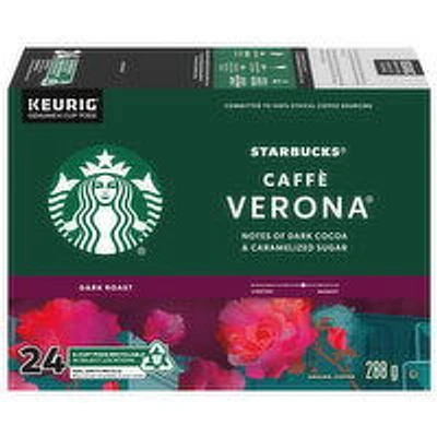 Starbucks - Caffe Verona Coffee K-Cups, Dark Roast