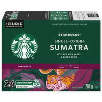 Starbucks - K-Cup Pods - Sumatra, 24 Each