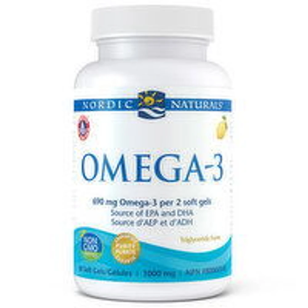 Nordic Naturals - Omega-3 Soft Gels Lemon, 60 Each