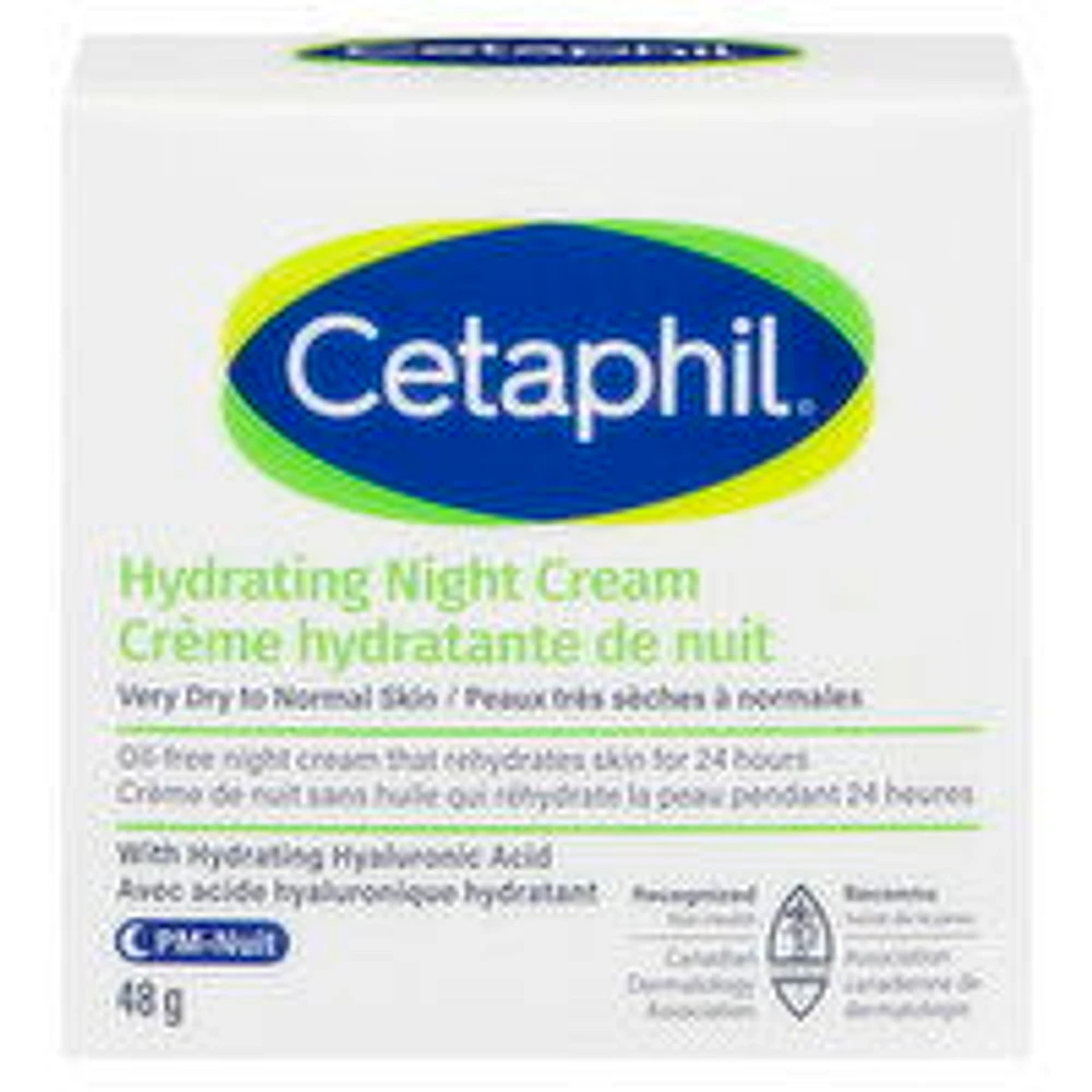 Cetaphil - Face Hydrating Night Cream - Normal To Dry Skin, 48 Gram