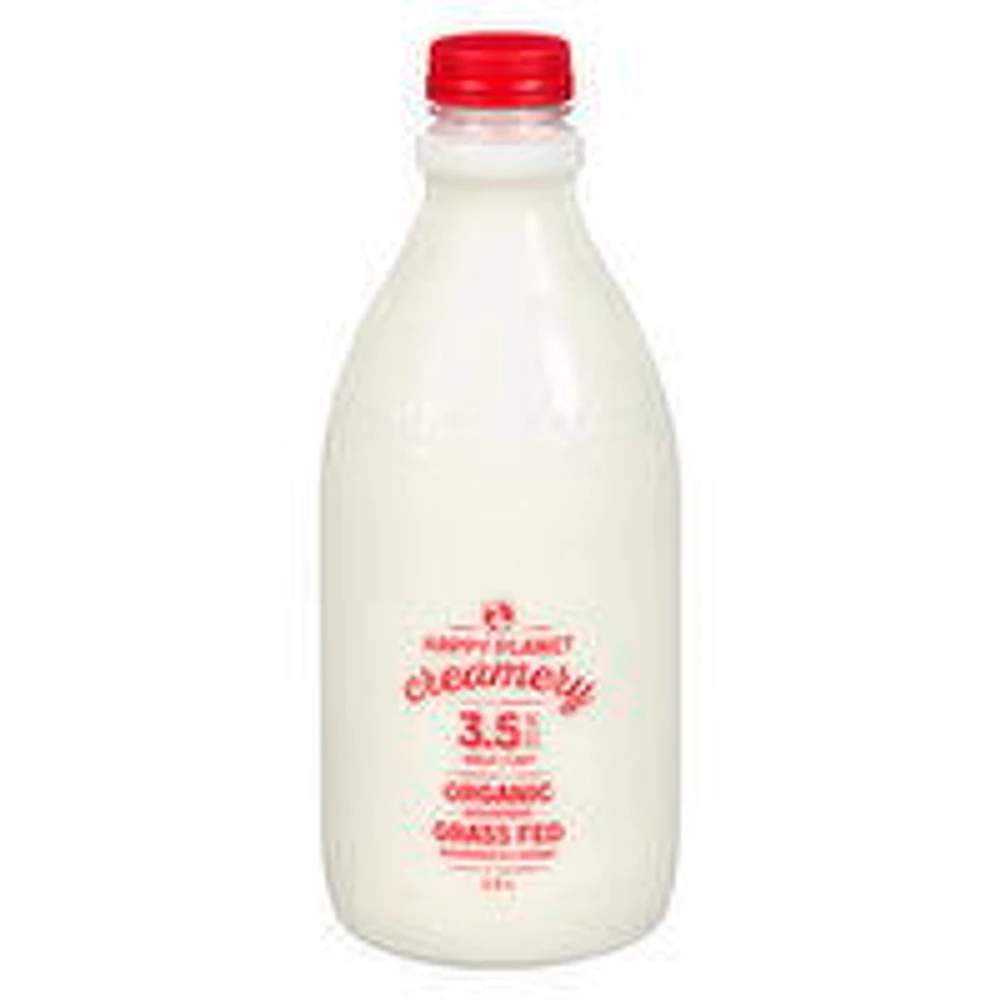Happy Planet - Creamery Milk 3.5% M.F. Organic, 1.5 Litre