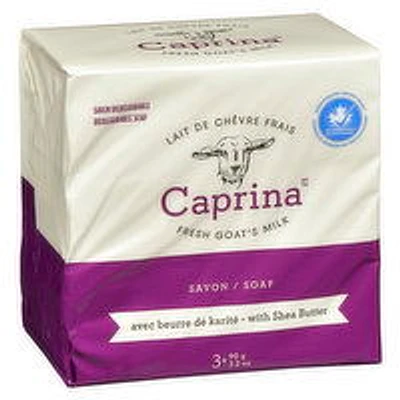 Caprina - Soap Shea Butter, 3 Each