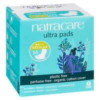 Natracare - Organic Ultra Pads - Regular, 14 Each