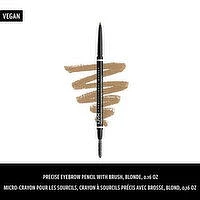 NYX - Micro Brow Pencil - Blonde, 1 Each