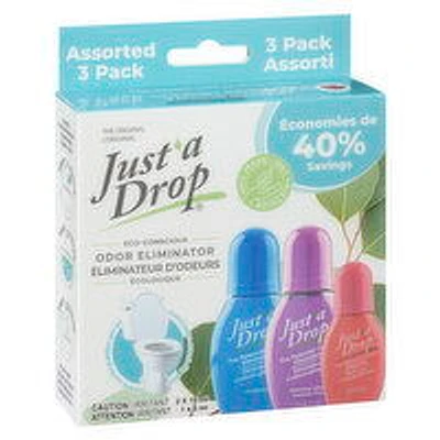 Just a drop - Assorted Multi Pack Odor Eliminator, 3 Each