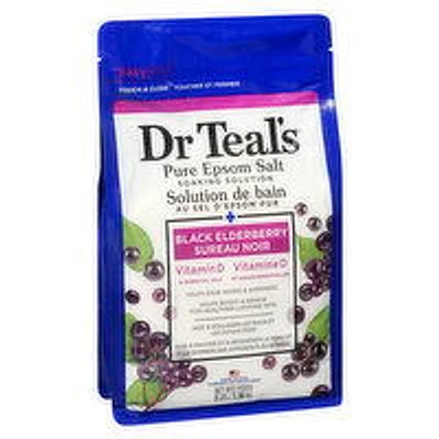 Dr Teals - Epsom Salt Black Elderberry, 1.36 Kilogram
