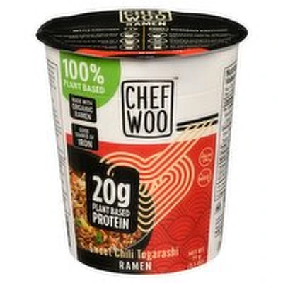 Chef Woo - Ramen Noodle Cup, Sweet Chili Torgarashi, 71 Gram