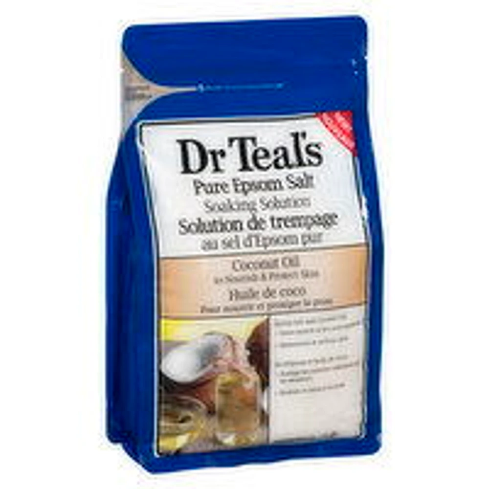 Dr Teal's - Pure Epsom Salt - Coconut Oil, 1.36 Kilogram