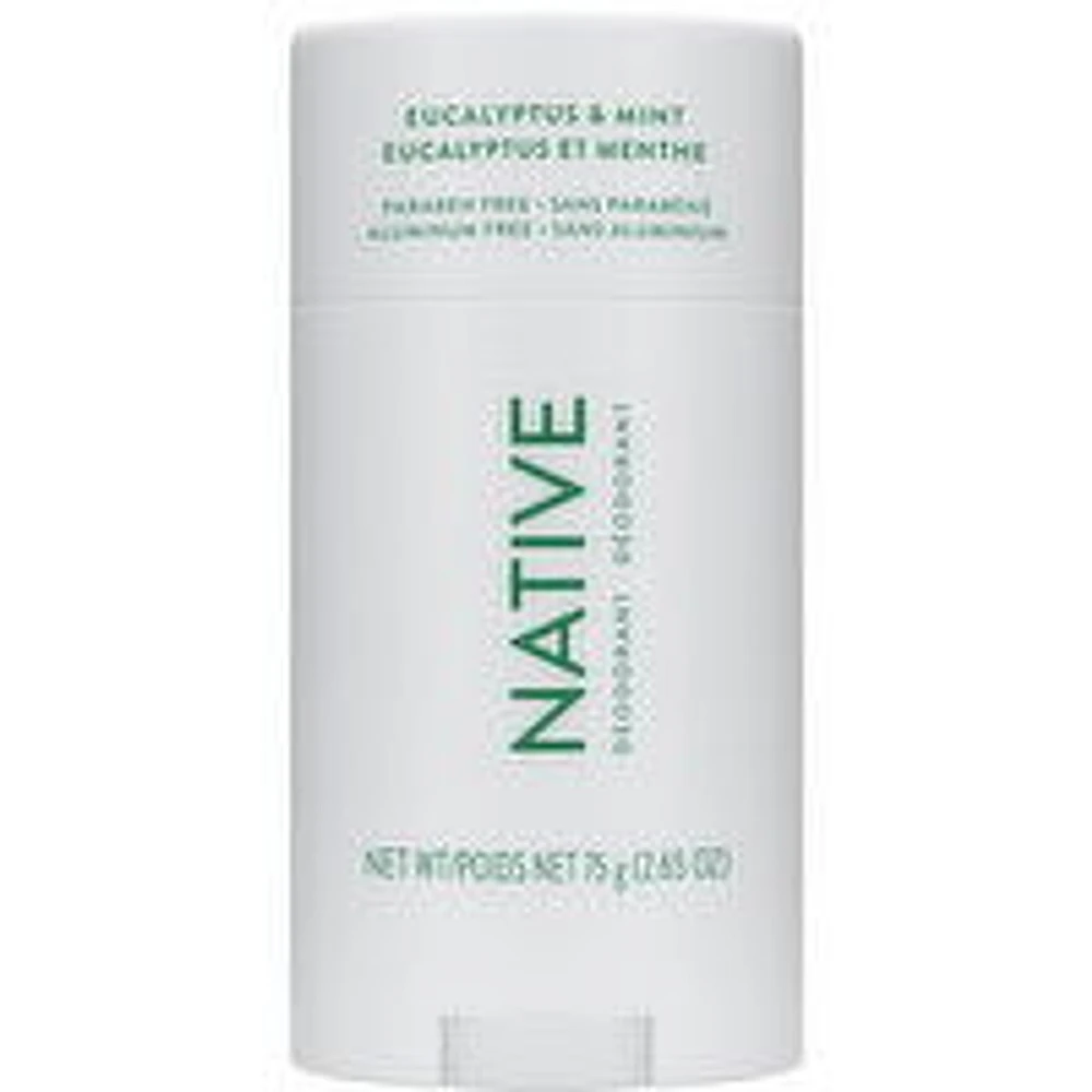 Native - Natural Deodorant, Eucalyptus Mint, 75 Gram