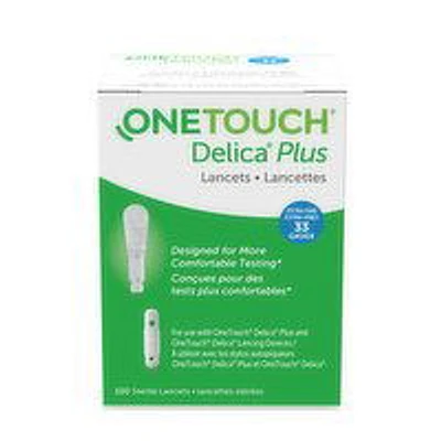 One Touch - ONETCH - Delica Plus Lancets 33G, 100 Each