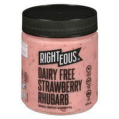RIGHTEOUS - Strawberry Rhubarb Sorbetto, 473 Millilitre