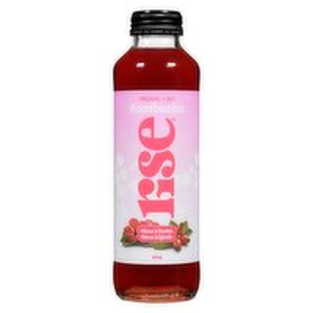 RISE - Organic Kombucha Hibiscus & Rose Hips, 414 Millilitre