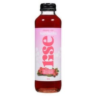 RISE - Organic Kombucha Hibiscus & Rose Hips, 414 Millilitre