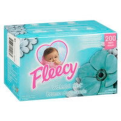 Fleecy - Dryer Sheets Waterfall Mist, 200 Each