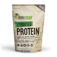 IRON VEGAN - Sprouted Protein Drink Mix, Unflavoured, 1 Kilogram