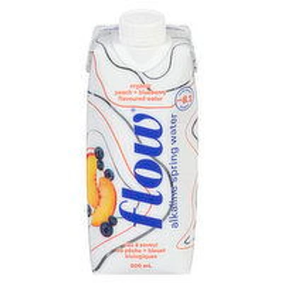 Flow Water - Alkaline Spring Water Organic Peach & Blueberry, 500 Millilitre