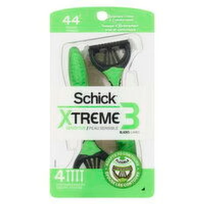 Schick - Xtreme Sensitive Disposable Razors, 4 Each