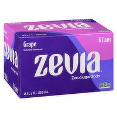 Zevia - Grape Soda, 6 Each