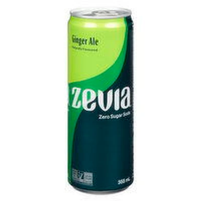 Zevia - Ginger Ale, Sleek Can, 355 Millilitre