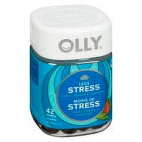 OLLY - Gummy Supplement - Less Stress Berry Verbena, 42 Each