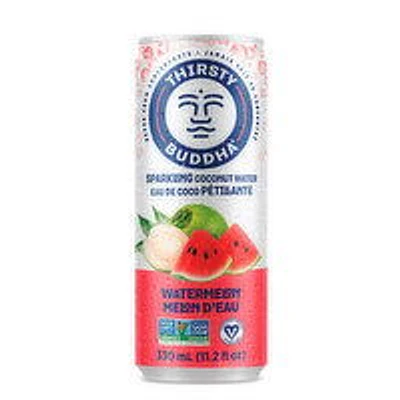 Thirsty Buddha - Sparkling Coconut Water - Watermelon, 330 Millilitre