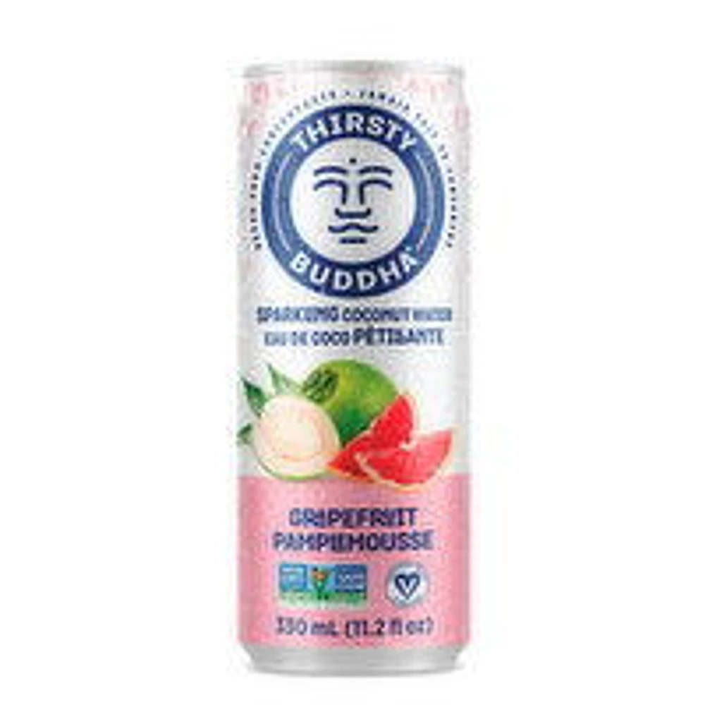 Thirsty Buddha - Sparkling Coconut Water - Grapefruit, 330 Millilitre