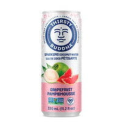 Thirsty Buddha - Sparkling Coconut Water - Grapefruit, 330 Millilitre