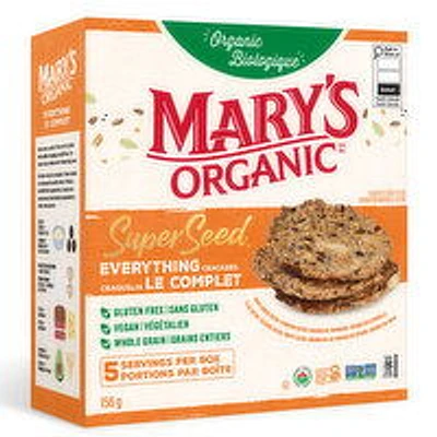 Mary's - Organic Super Seed Crackers, Everything, 156 Gram