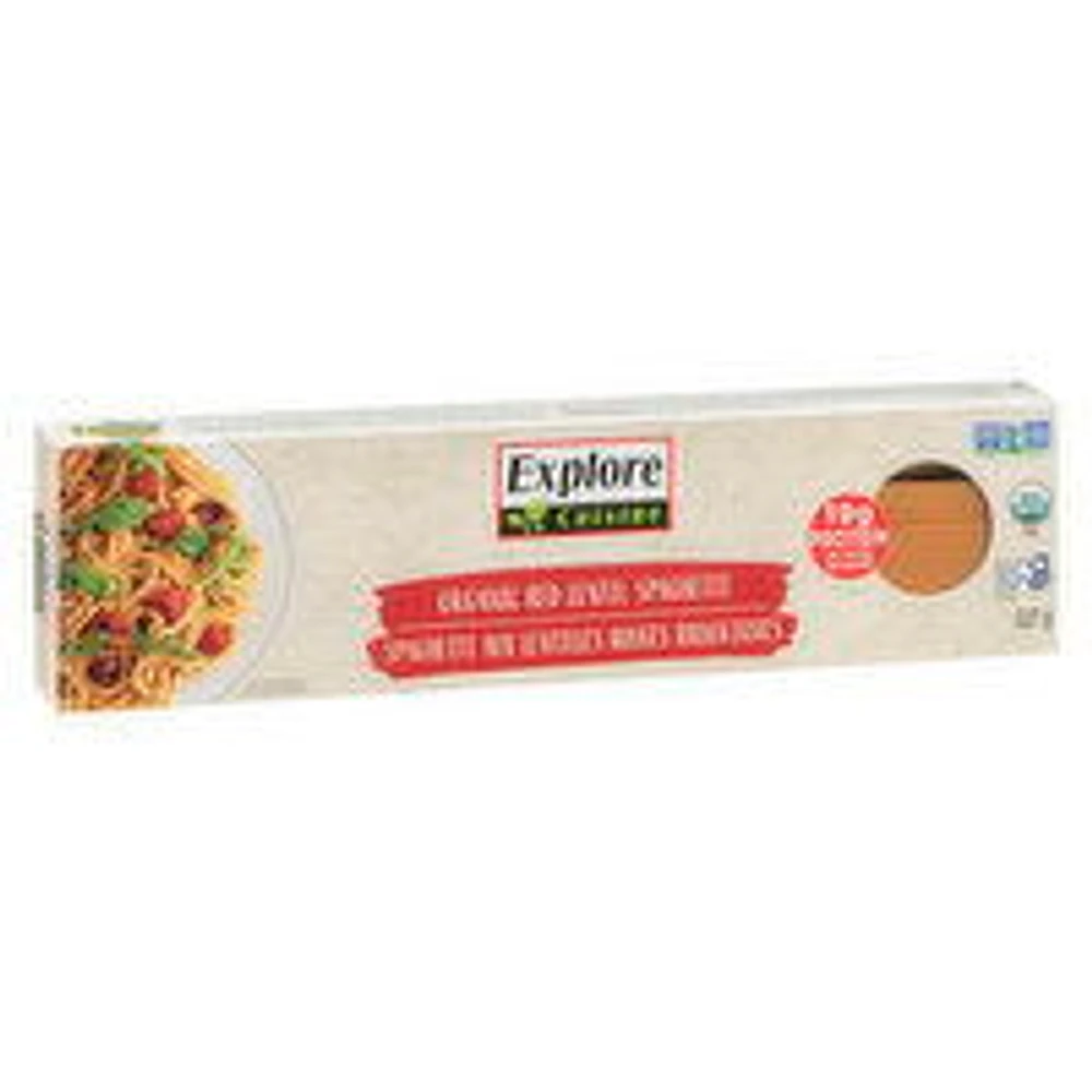 Explore Cuisine - Organic Red Lentil Spaghetti Pasta, 227 Gram