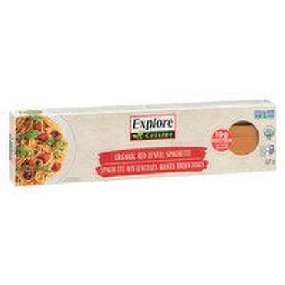 Explore Cuisine - Organic Red Lentil Spaghetti Pasta, 227 Gram
